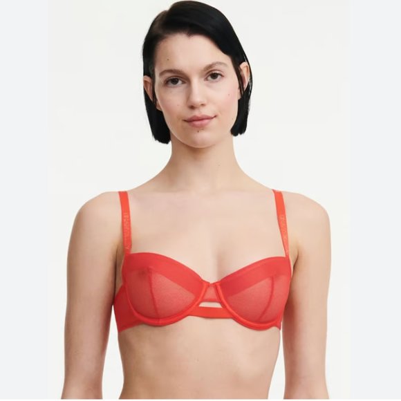 Chantelle X Red Demi Bra 32D - Picture 1 of 5